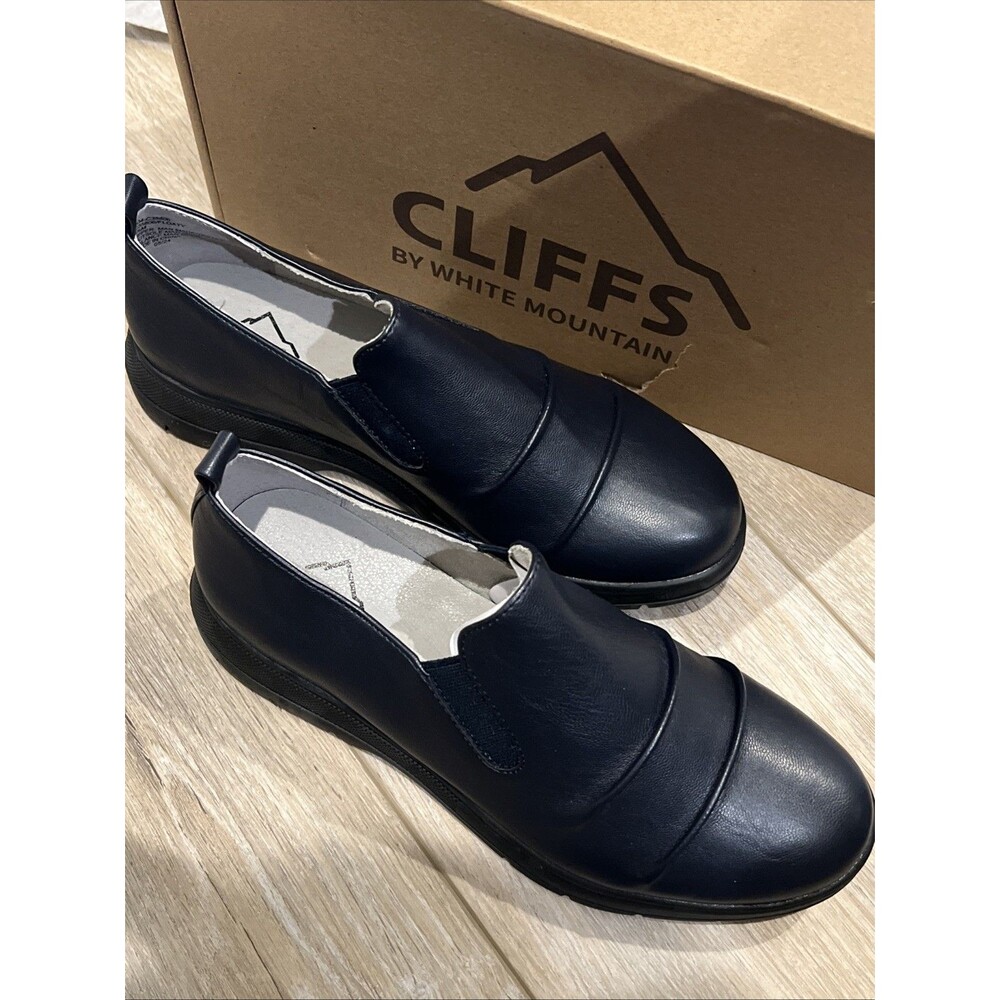 NEW Cliffs by White Mountain Women's Slip On Floaty size 6.5 Dark Navy Blue NIB